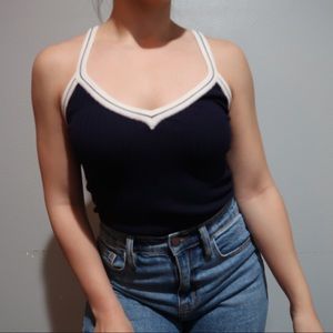 Forever 21 Navy Tank Top